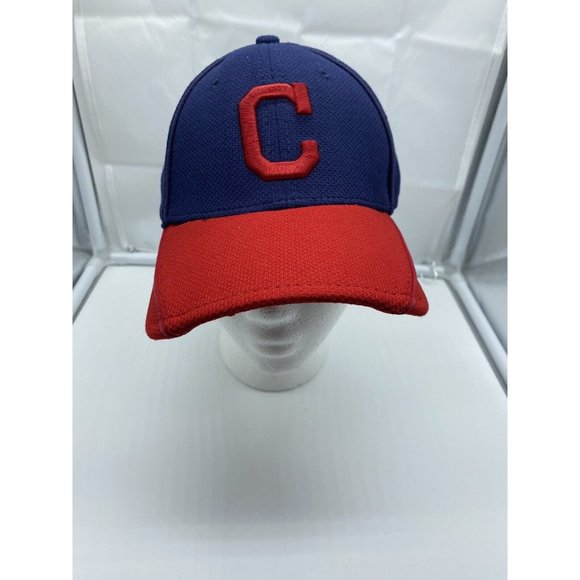 Cleveland Indians Blue Red C Cap Hat Flex L-XL Fitted New Era 3930 Large-XLarge - Picture 2 of 15